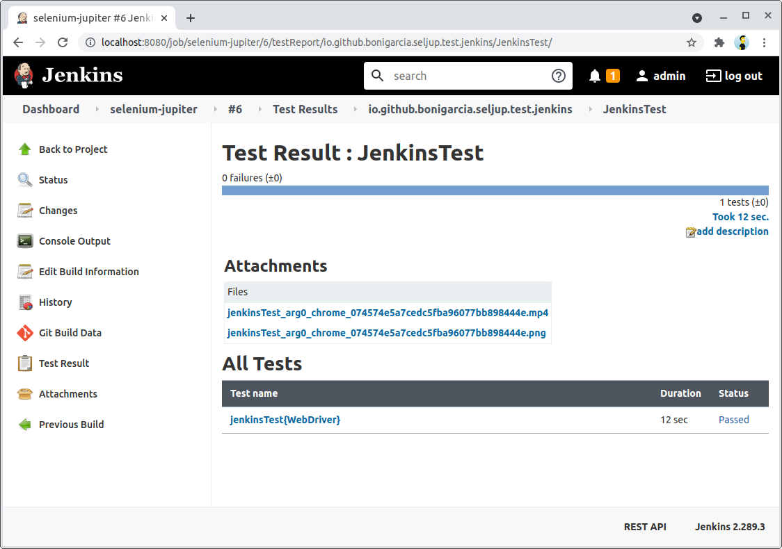 jenkins attachements test